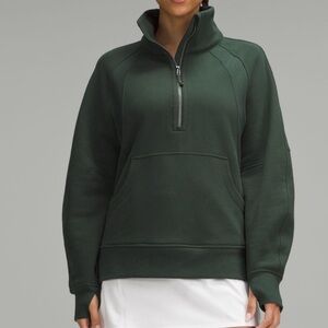 Lululemon Scuba half zip XS/S Legacy Green